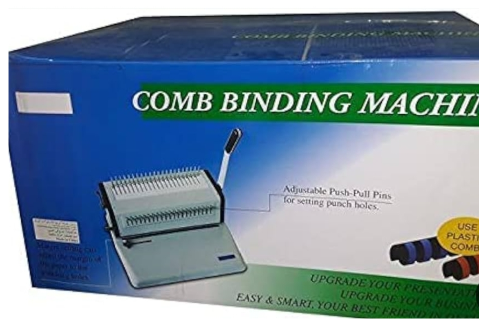 Comb & wire (3X1) A4 binding machine