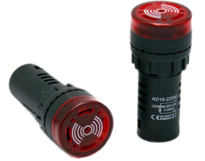Flash Buzzer 24 V لمبة مع تنبية تنبية جرس