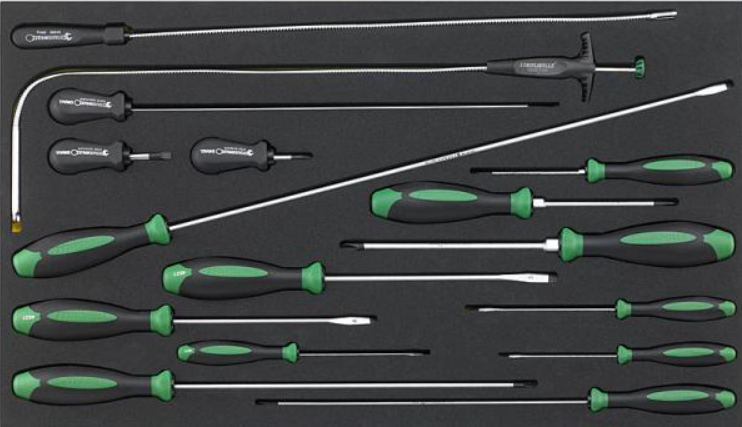 STAHLWILLE 96832098 - DRALL+ set of screwdrivers in TCS inlay (16 pcs.)