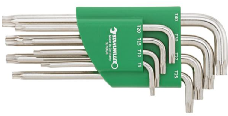 STAHLWILLE 96432200 - Torx® Allen key sets (8 pcs.)