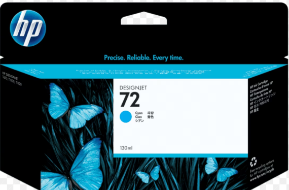 HP 72 130-ml Cyan Ink Cartridge (C9371A)