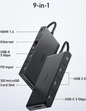 Anker 552 USB-C Hub 9-in-1 4K HDMI Black | A8373H1