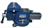 9TZ11-10 360° Cast Steel Bench Vise Cast steel body and slide ideal for heavy duty applications Ductile cast iron screw pitched acme thread ensures long life and positive action Serrated jaws design provides good grip 360 ° swivel base allows operator to 