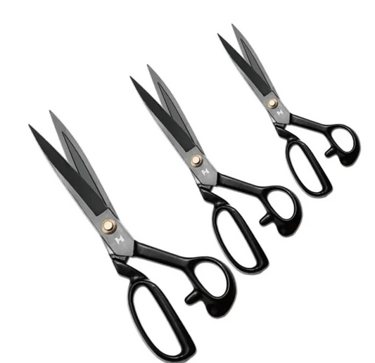 StrongH Stainless Steel Sharp Tailor Scissor 9 Inches - Black