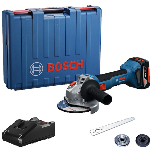 صاروخ 5 بوصه بوش BOSCH بطاريه 18 فولت وقدرته تمثل 800 وات برشلس GWS 18V-8
