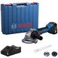 صاروخ 5 بوصه بوش BOSCH بطاريه 18 فولت وقدرته تمثل 800 وات برشلس GWS 18V-8