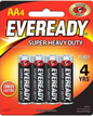 Eveready AA4 Battery - Black