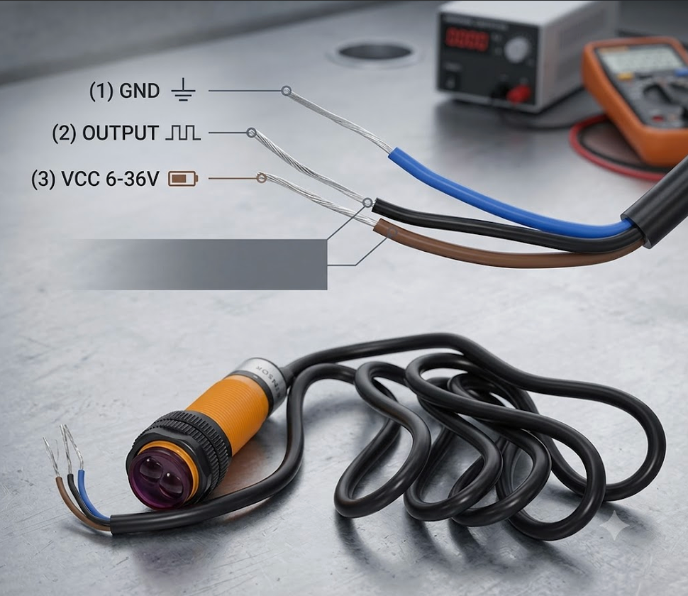 E18-B03N1 Infrared Proximity Photoelectric Switch حساس بروكسيميتي سويتش بالاشعة تحت الحمراء