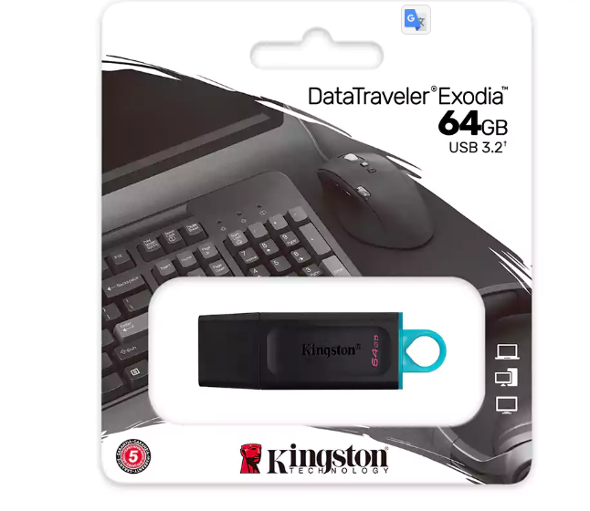 Kingston Datatraveler Exodia 64Gb Usb3.2 Flash Drive