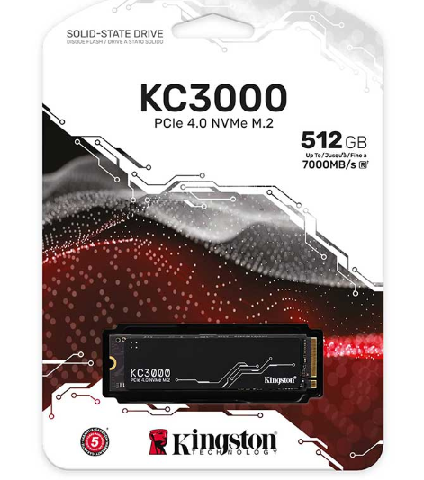 Kingston Kc3000 512Gb M.2 Nvme Internal Solid State Drive SSD 5460