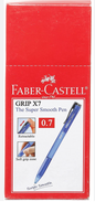 Faber-Castell Ballpoint Pen Grip X7,0.7 mm, Blue) - Set of 10 Pieces