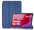 ProCase Smart Case for Lenovo Tab M11 11" 2024 TB330FU with Pen Holder, Slim Stand Tri-Fold Hard Shell Protective Tablet Cover Translucent Back Case Support Auto Wake/Sleep -Navy