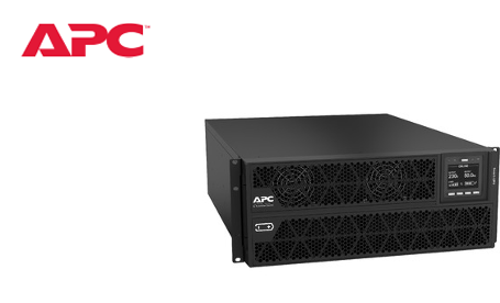 APC Smart-UPS On-Line, 5kVA/ 5kW, Rack/Tower, 230V, 2x IEC C13+1x IEC C19+Hard wire 3-wire (H+N+E) outlets, Network Card, W/O rail kit SRTG5KXLI