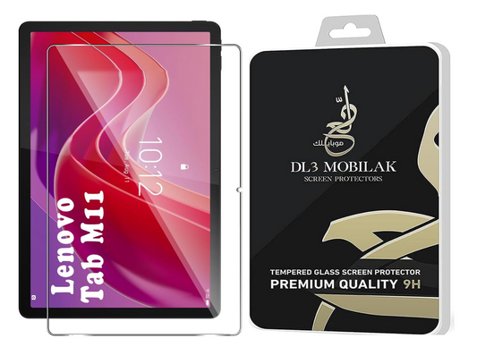 Dl3 Mobilak Screen Protector For Lenovo Tab M11 11-Inch/Tab K11 LTE 11" 2024 Tablet Tempered Glass Film [HD Crystal Clear] [Easy Installation] [Scratch Resistant] [9H Hardness]