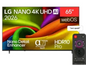 إل جي شاشة 65 بوصة نانو AI NU85 4K سمارت بماجيك ريموت 65 NU850B6LA