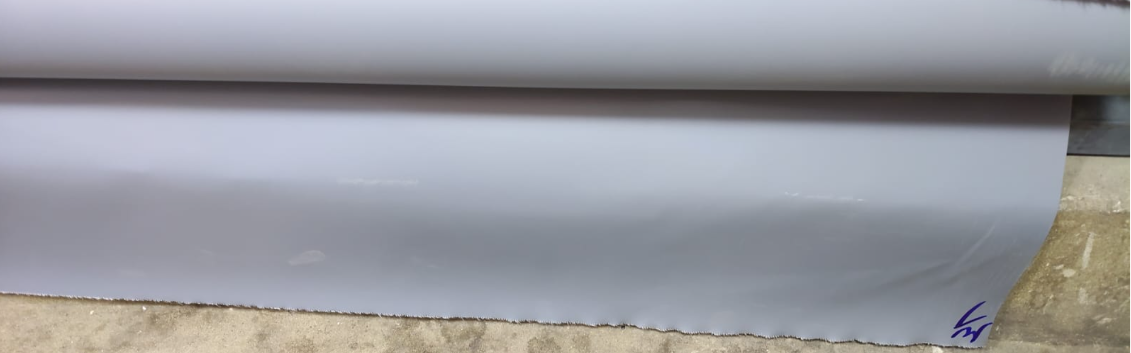 رول جلد PVC لون رمادي عرض 250 سم طول 50 متر 
