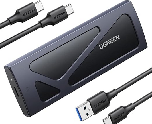 UGREEN 10Gbps M.2 NVMe SSD Hard Drive Enclosure With 2 Cables | 15512