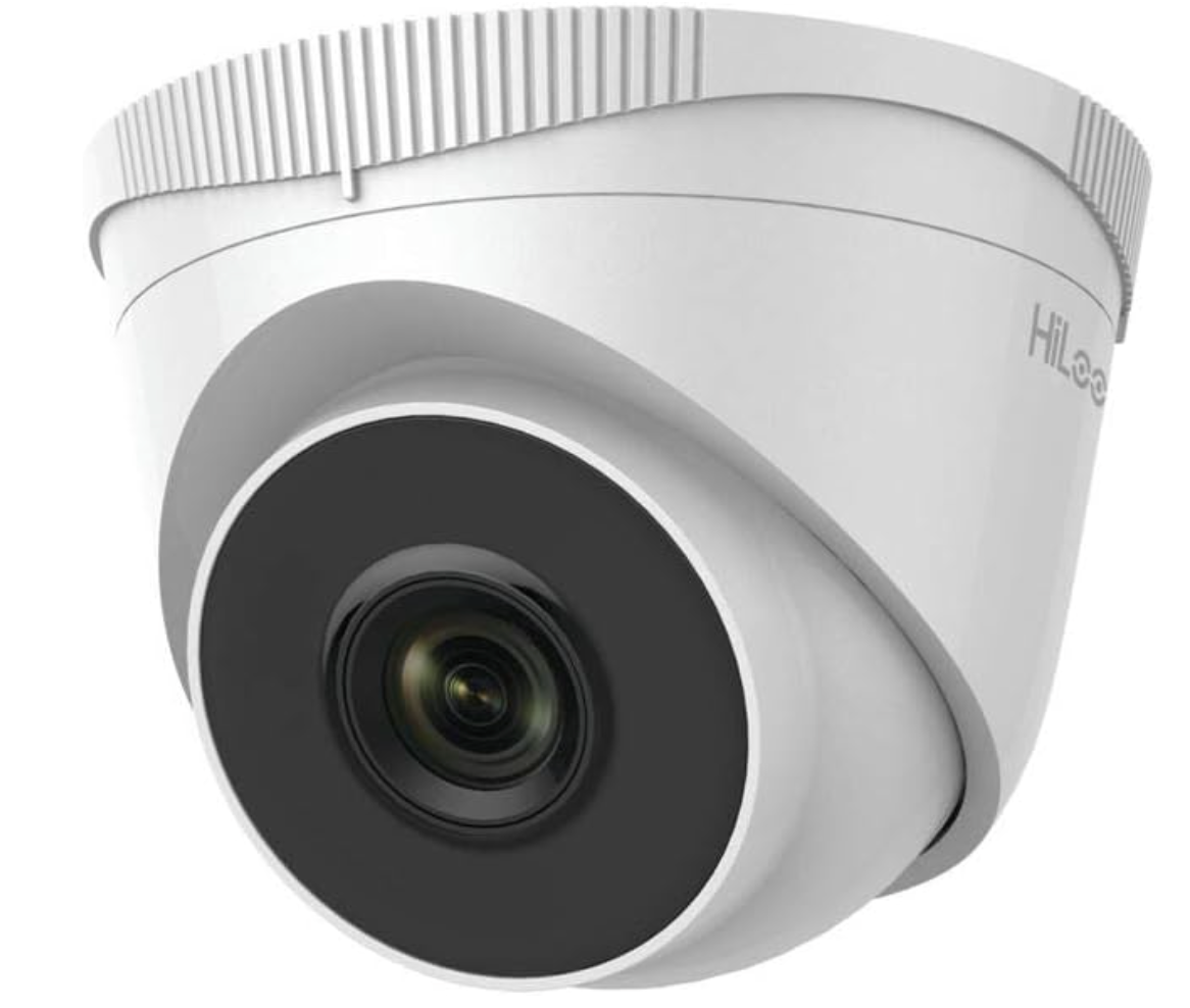 HiLook By Hikvision IPC-T240H 4mm Lens 4MP IP PoE Turret Network Camera With 30m Night Vision - White