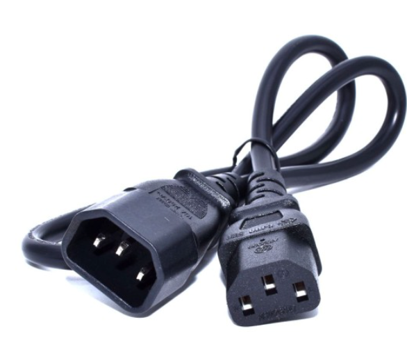 Other UPS Power Cord 1.5M , Black , Male -to - Female , 2 - Prong , Compatible with UPS , Monitor