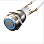 Metal Momentary Push Switch On/Off Waterproof with LED Ring 16mm