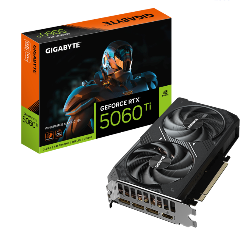 Gigabyte GeForce RTX 5060 Ti Windforce Max 16GB GDDR7 OC Graphic Card